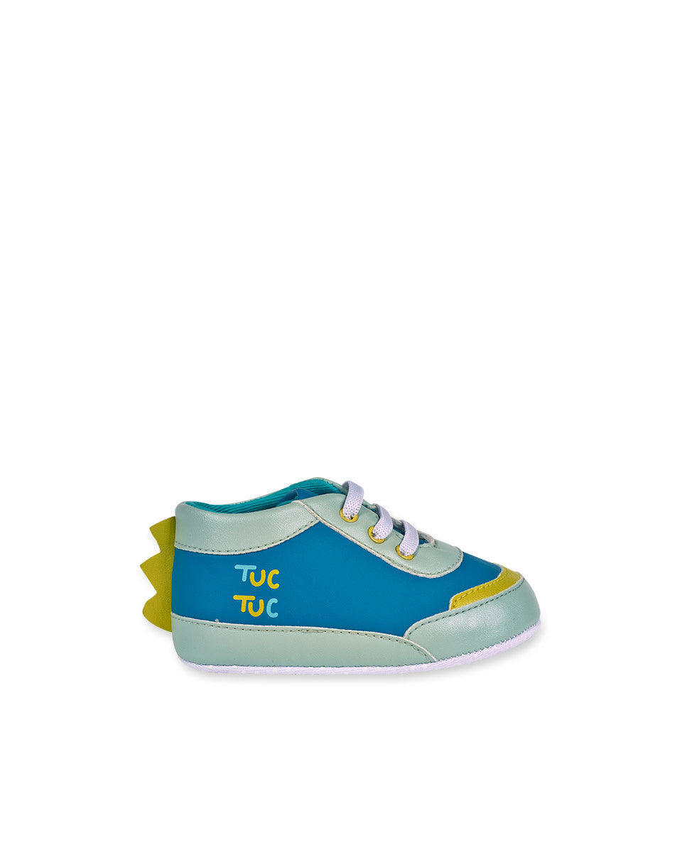 Zapatitos polipiel azul niño Dragon Finder