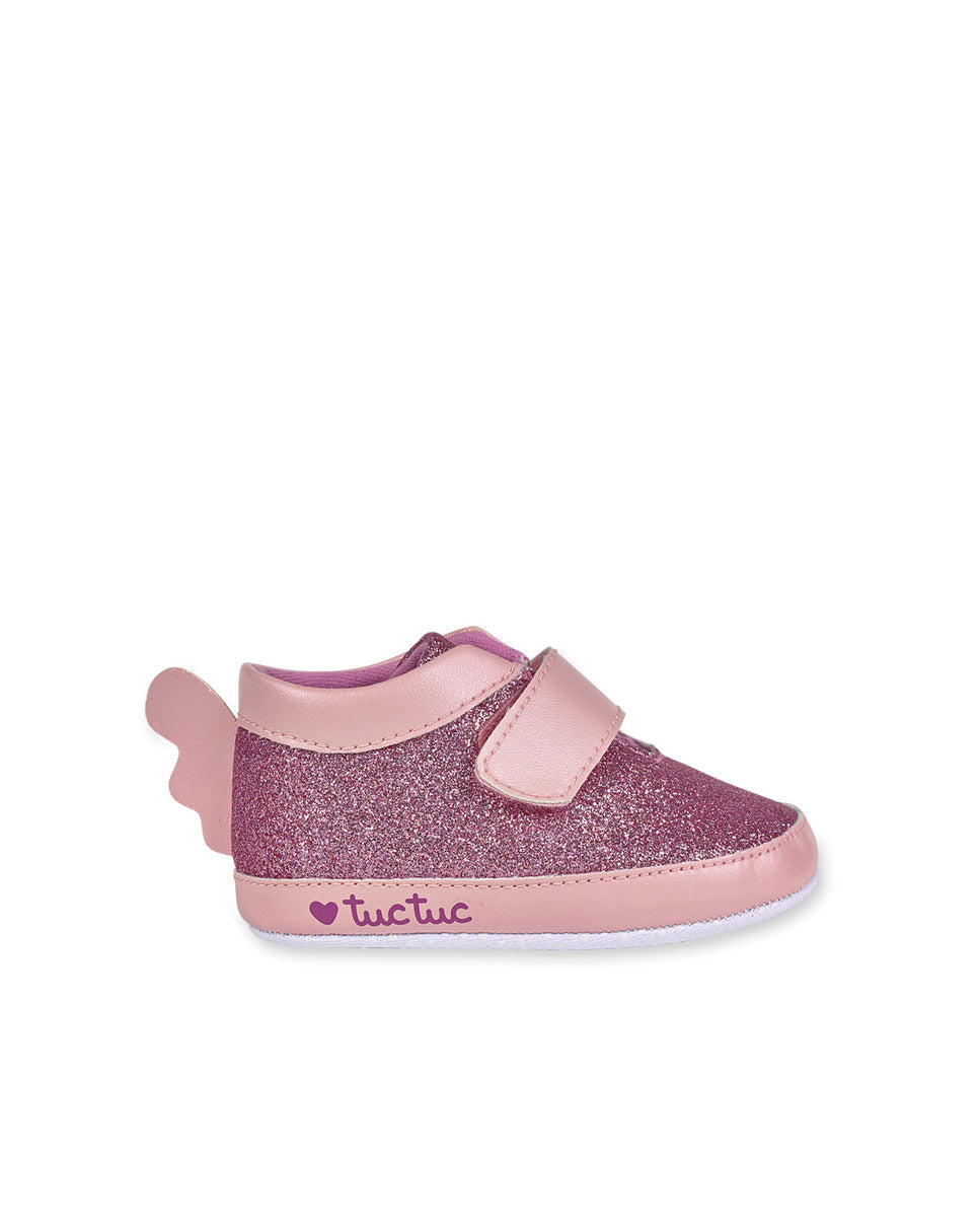Zapatitos polipiel rosa niña Dragon Finder