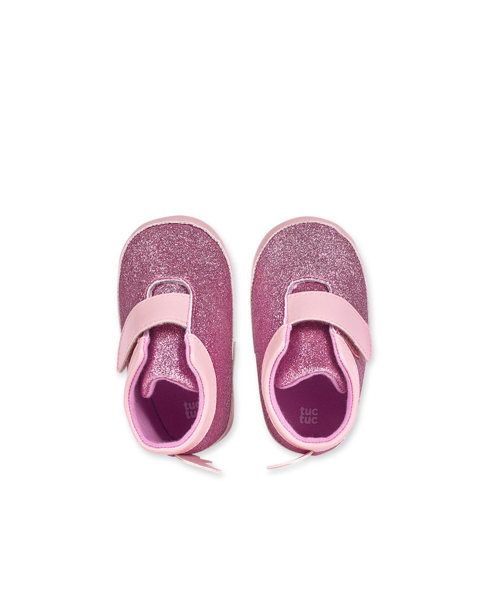 Zapatitos polipiel rosa niña Dragon Finder