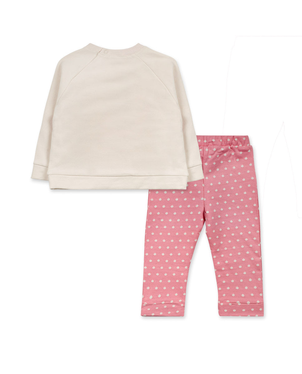 Conjunto felpa rosa niña Happy Cookies