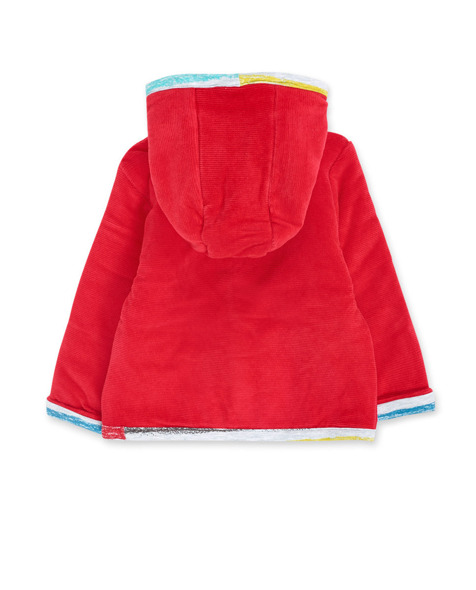 Parka reversible rojo niño P'tit Zoo