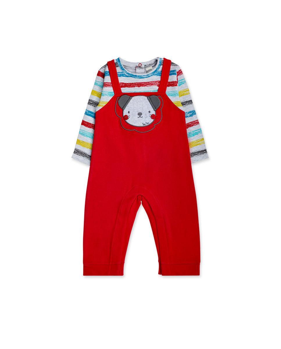 Pelele felpa rojo niño P'tit Zoo