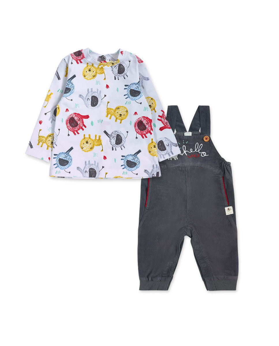 Conjunto punto gris niño P'tit Zoo