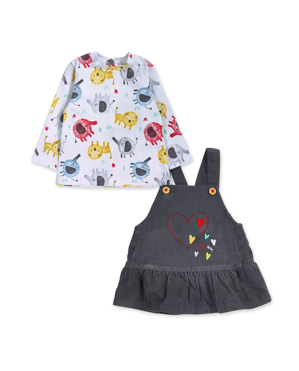 Conjunto punto gris niña P'tit Zoo