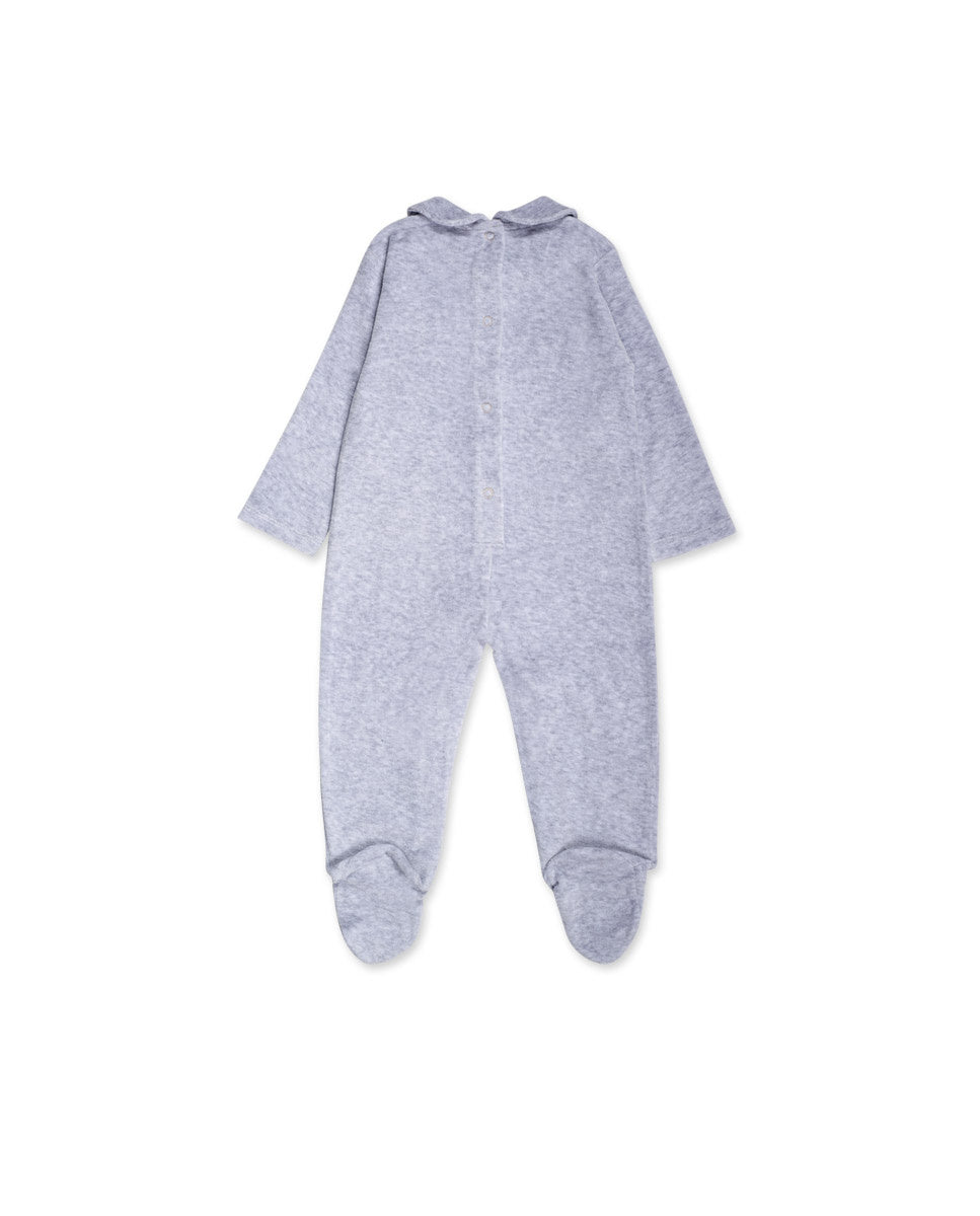 Pelele tundosado gris niña P'tit Zoo