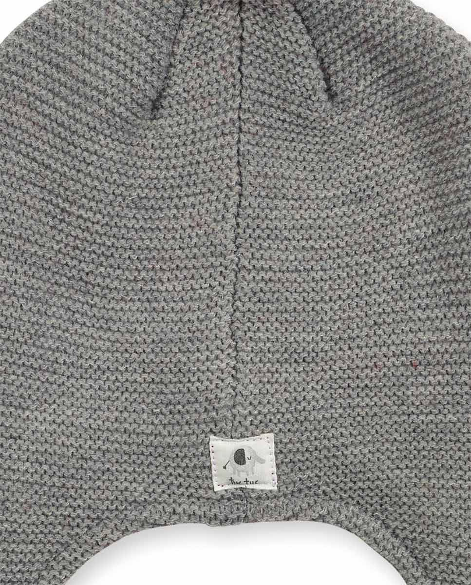 Gorro tricot gris niño P'tit Zoo
