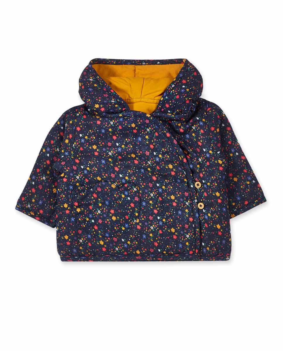 Parka reversible amarilla niña Pugs Life