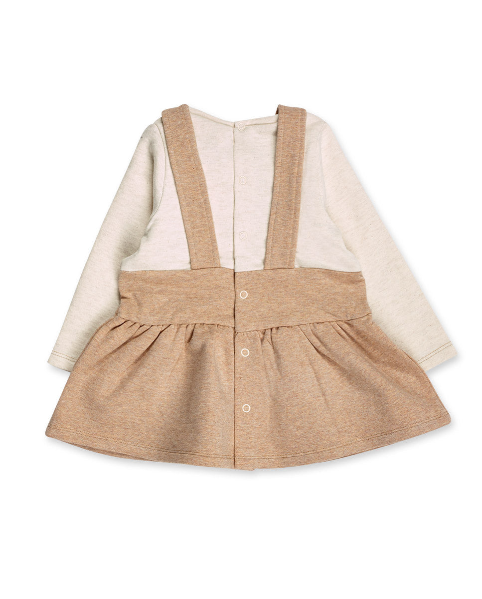 Vestido punto beige niña Pugs Life