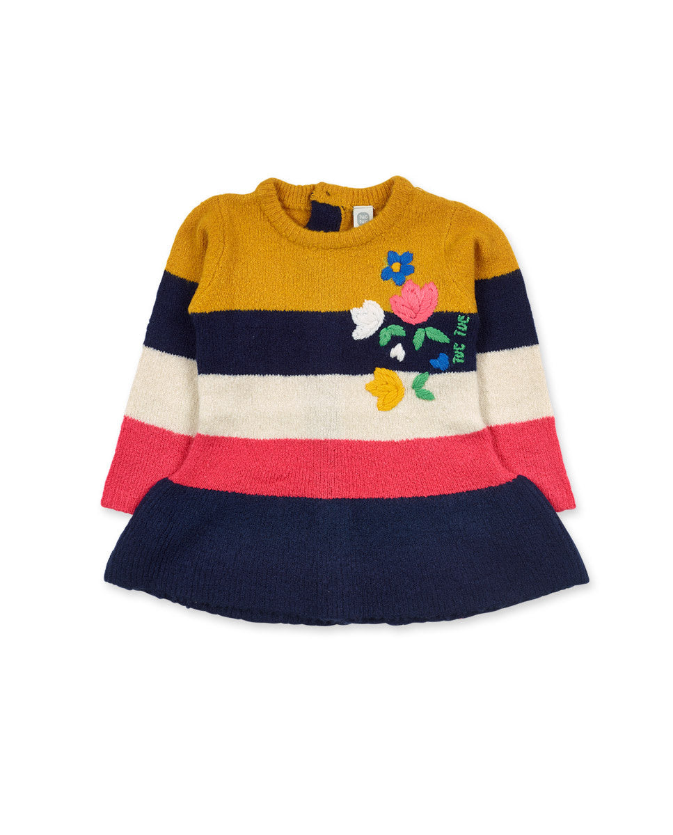 Vestido tricot beige niña Pugs Life