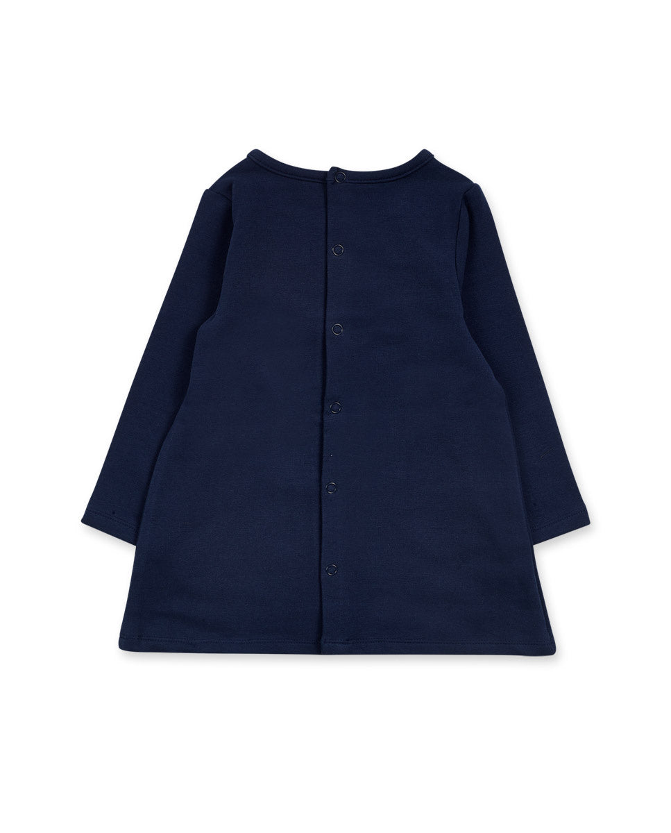 Vestido felpa azul niña Pugs Life
