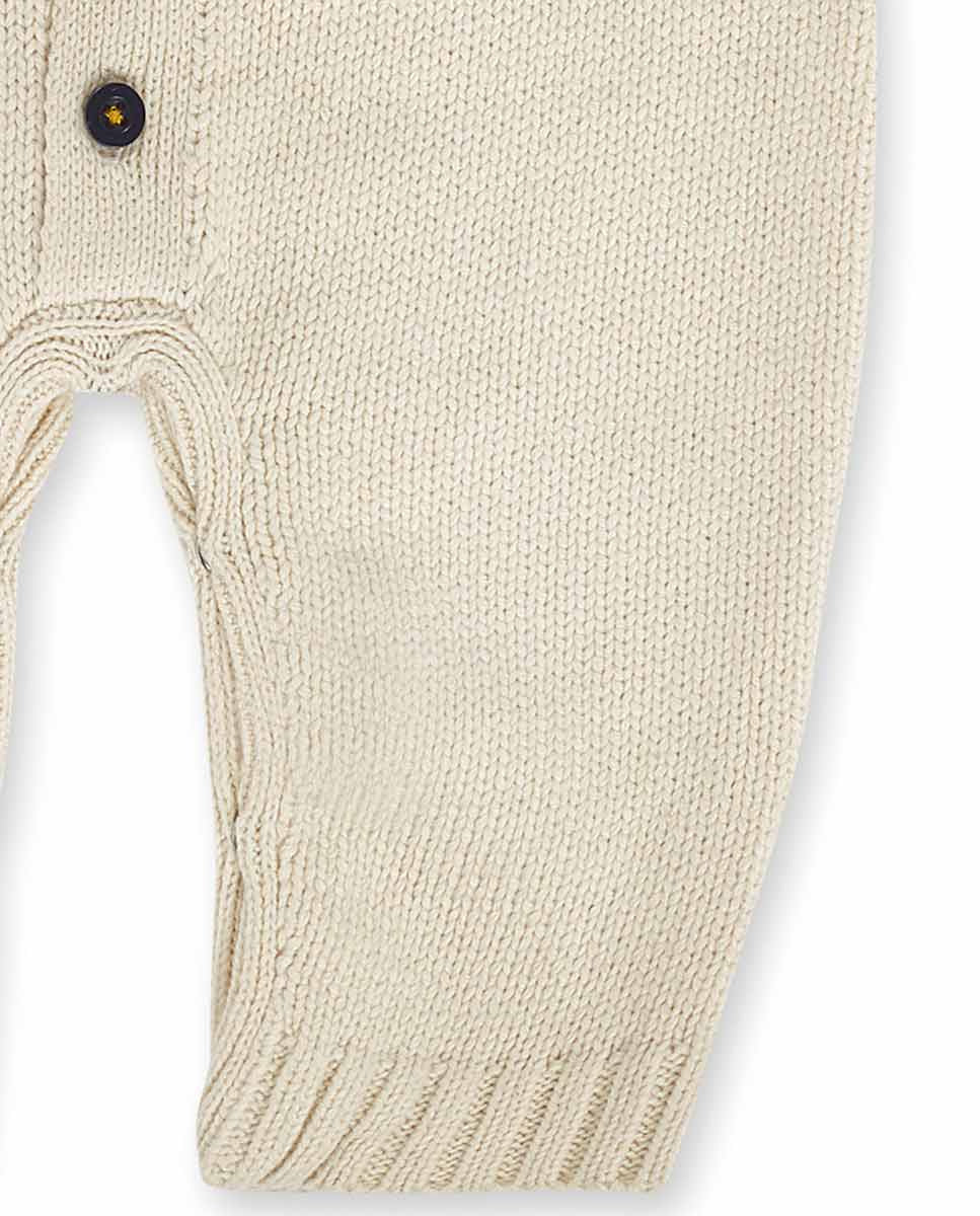 Pelele tricot beige niño Pugs Life