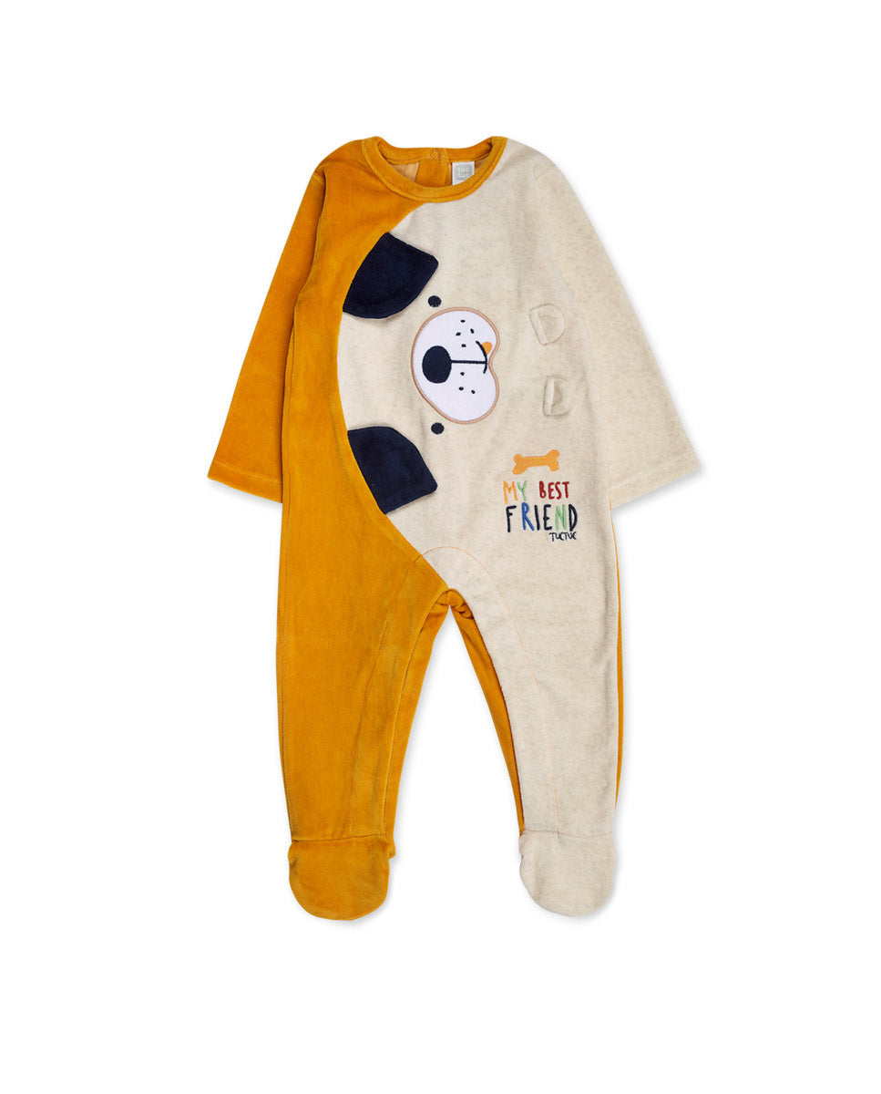 Pelele tundosado amarillo niño Pugs Life
