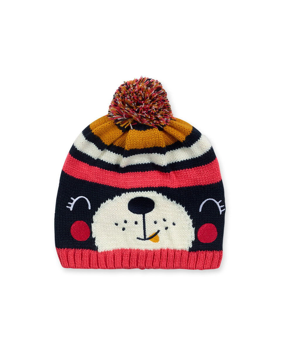 Gorro tricot azul niña Pugs Life