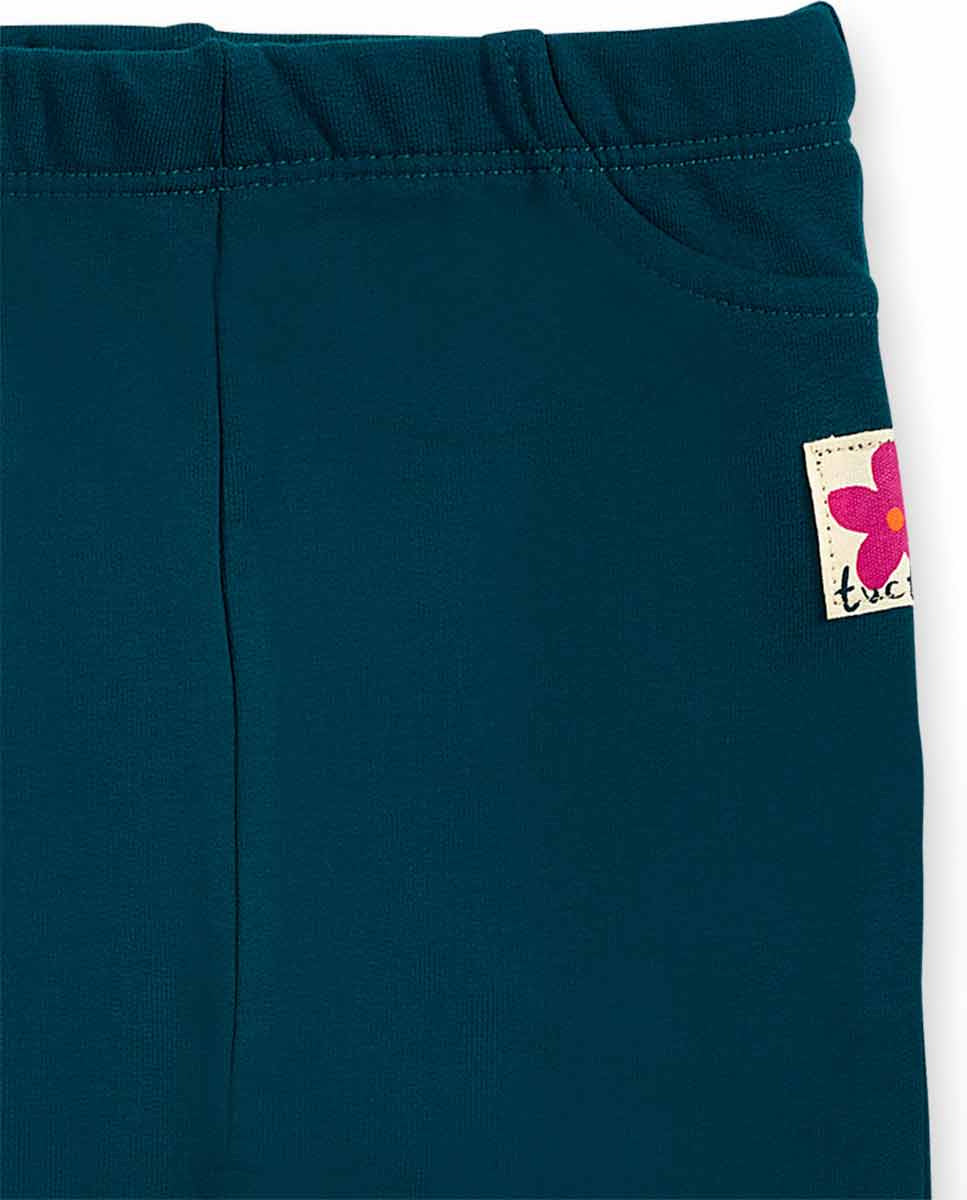 Legging felpa verde niña Trecking Time