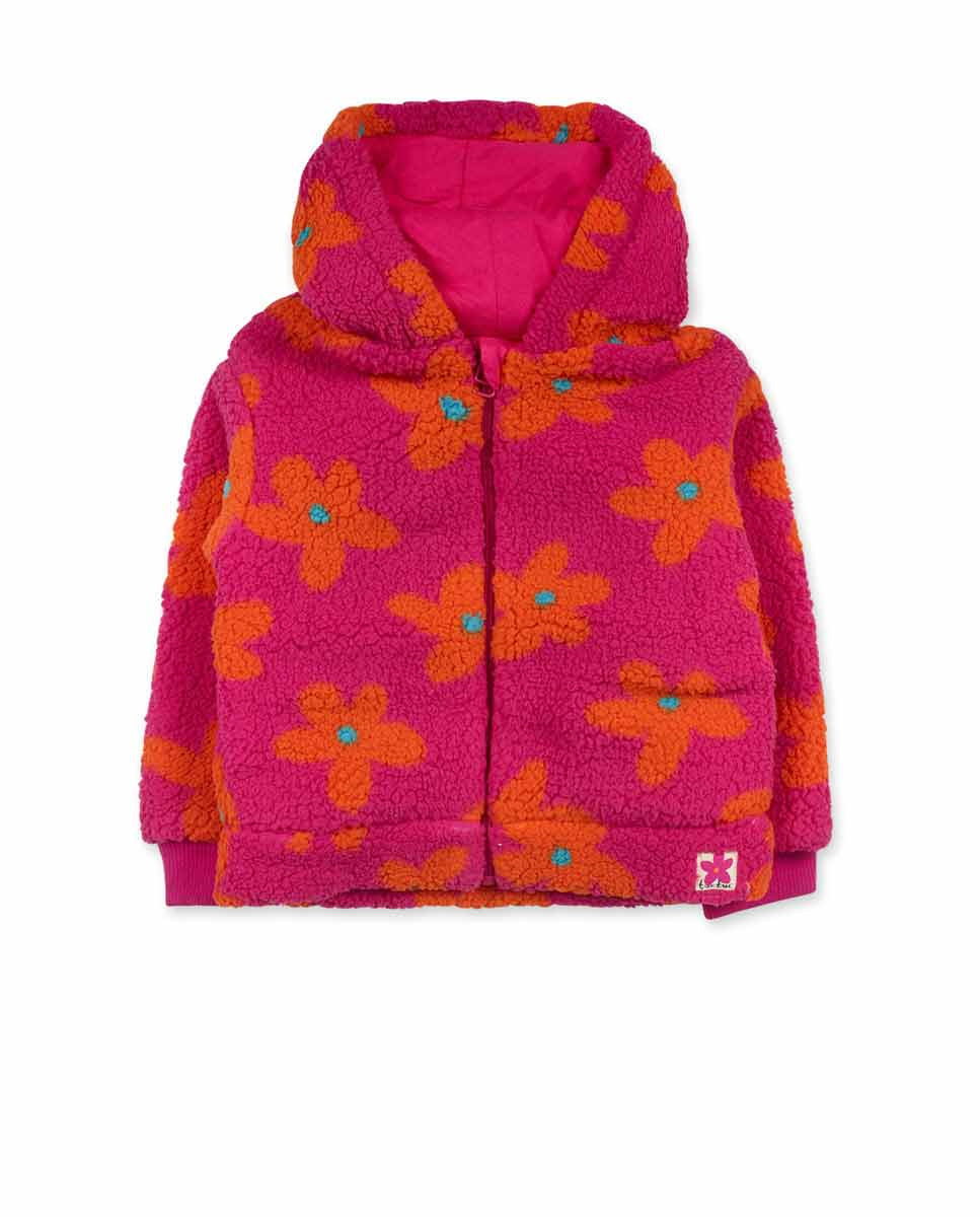 Chaqueta pelo rosa niña Trecking Time