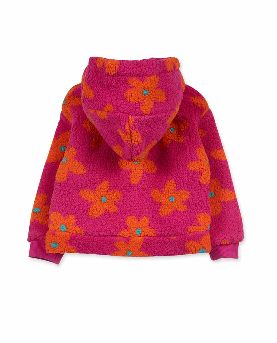 Chaqueta pelo rosa niña Trecking Time