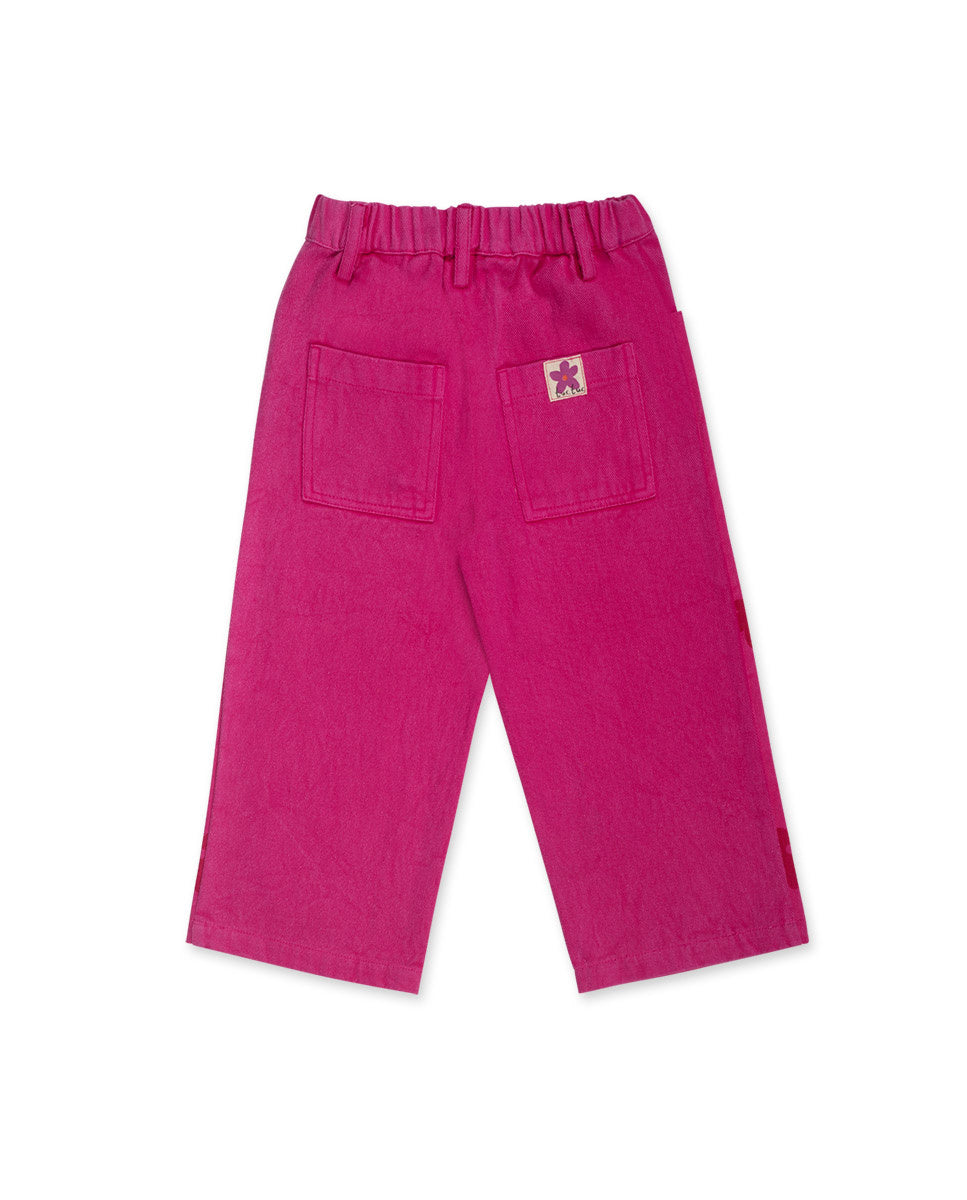Pantalón sarga rosa niña Trecking Time