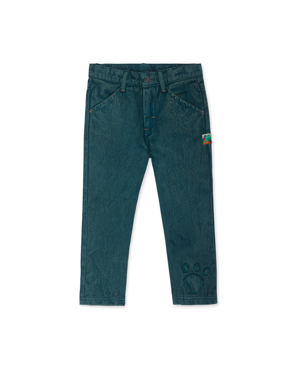 Pantalón sarga verde niño Trecking Time