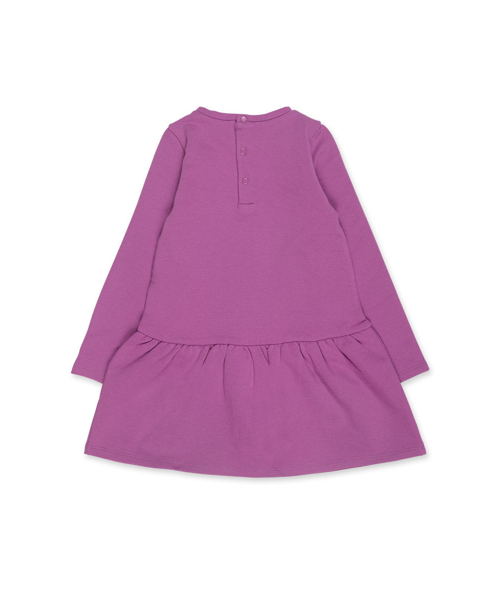 Vestido felpa lila niña Robot Maker