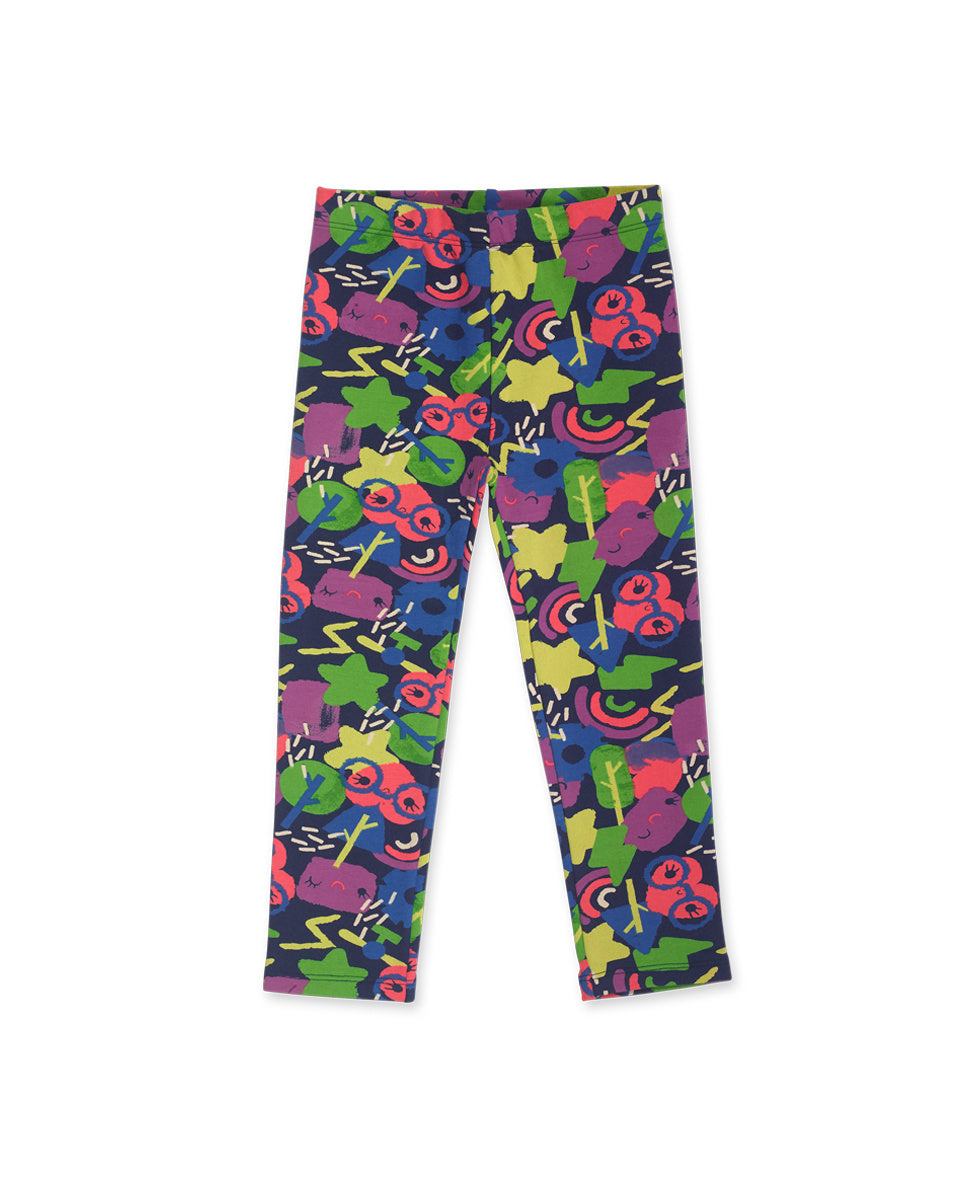 Legging negro niña Robot Maker