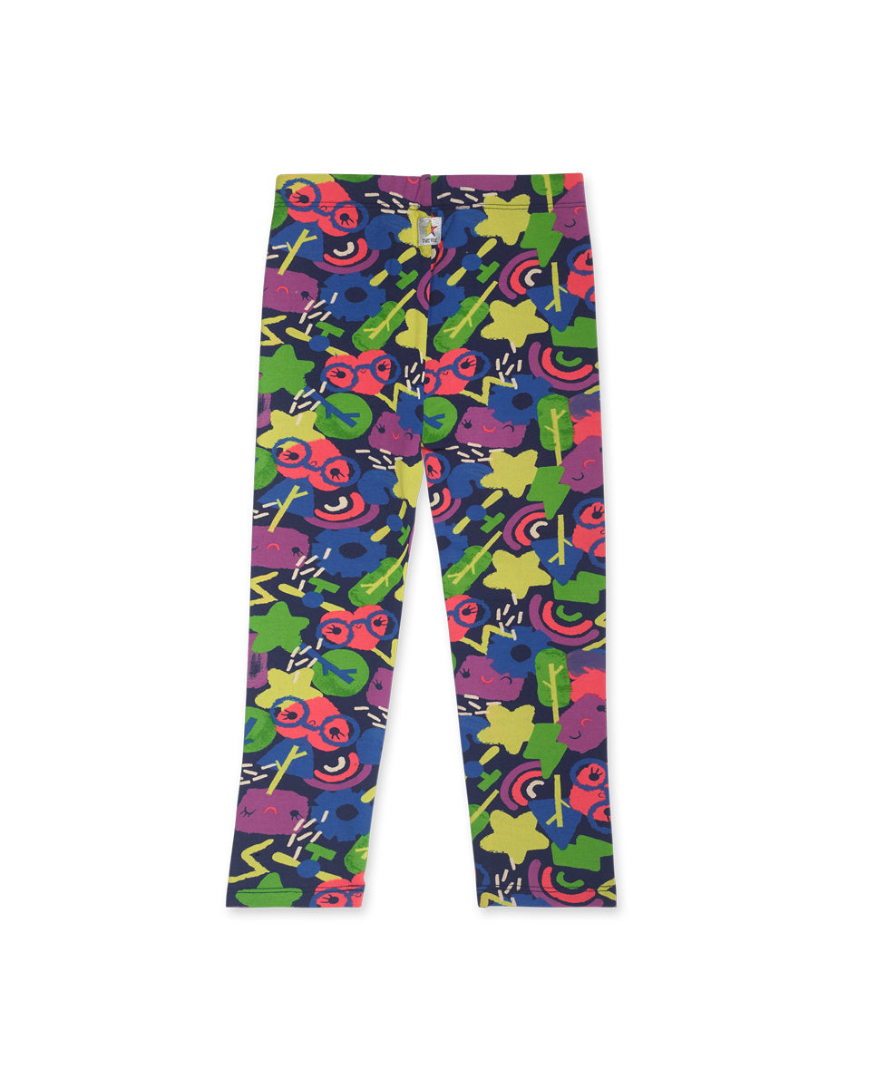 Legging negro niña Robot Maker