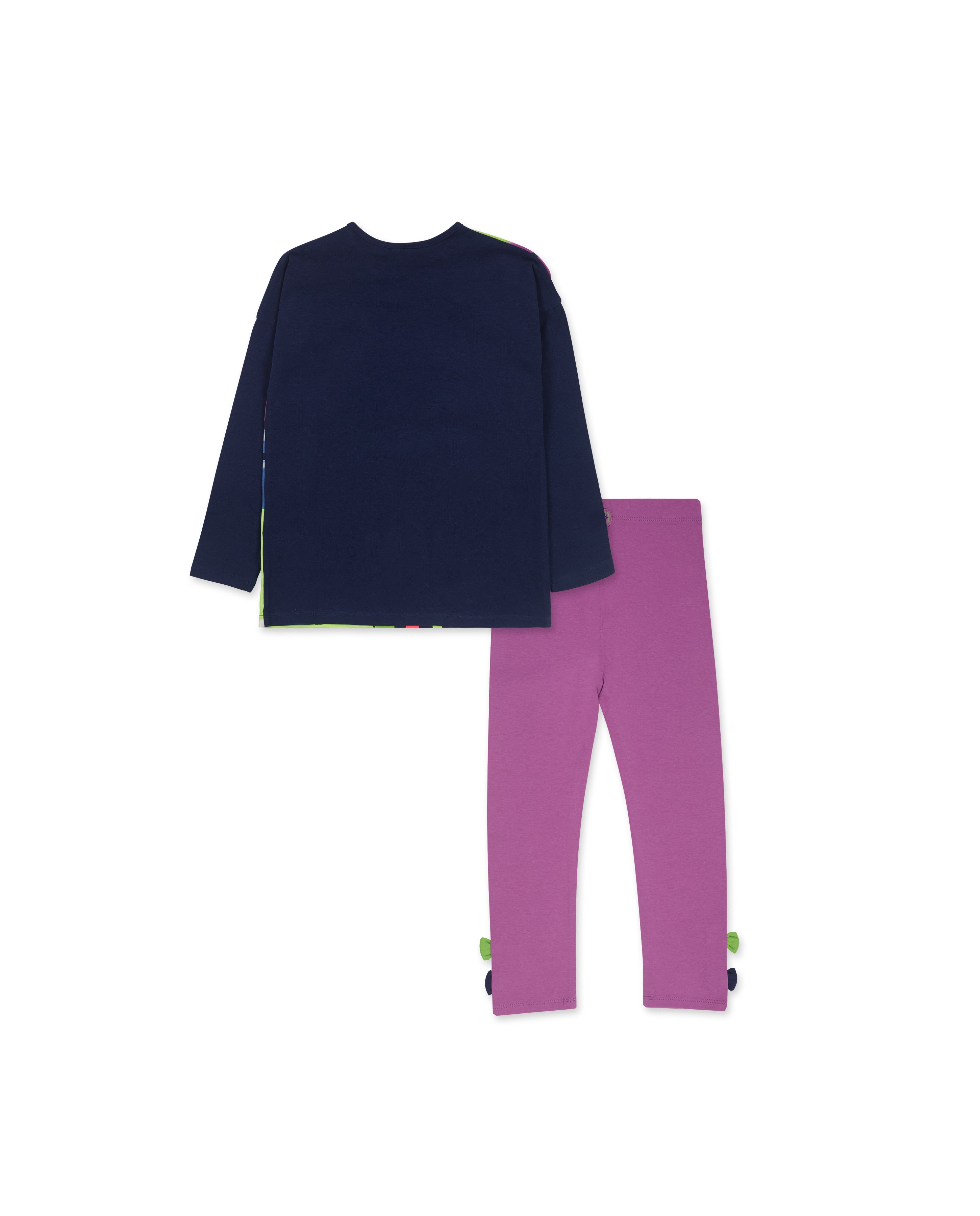 Conjunto punto lila niña Robot Maker