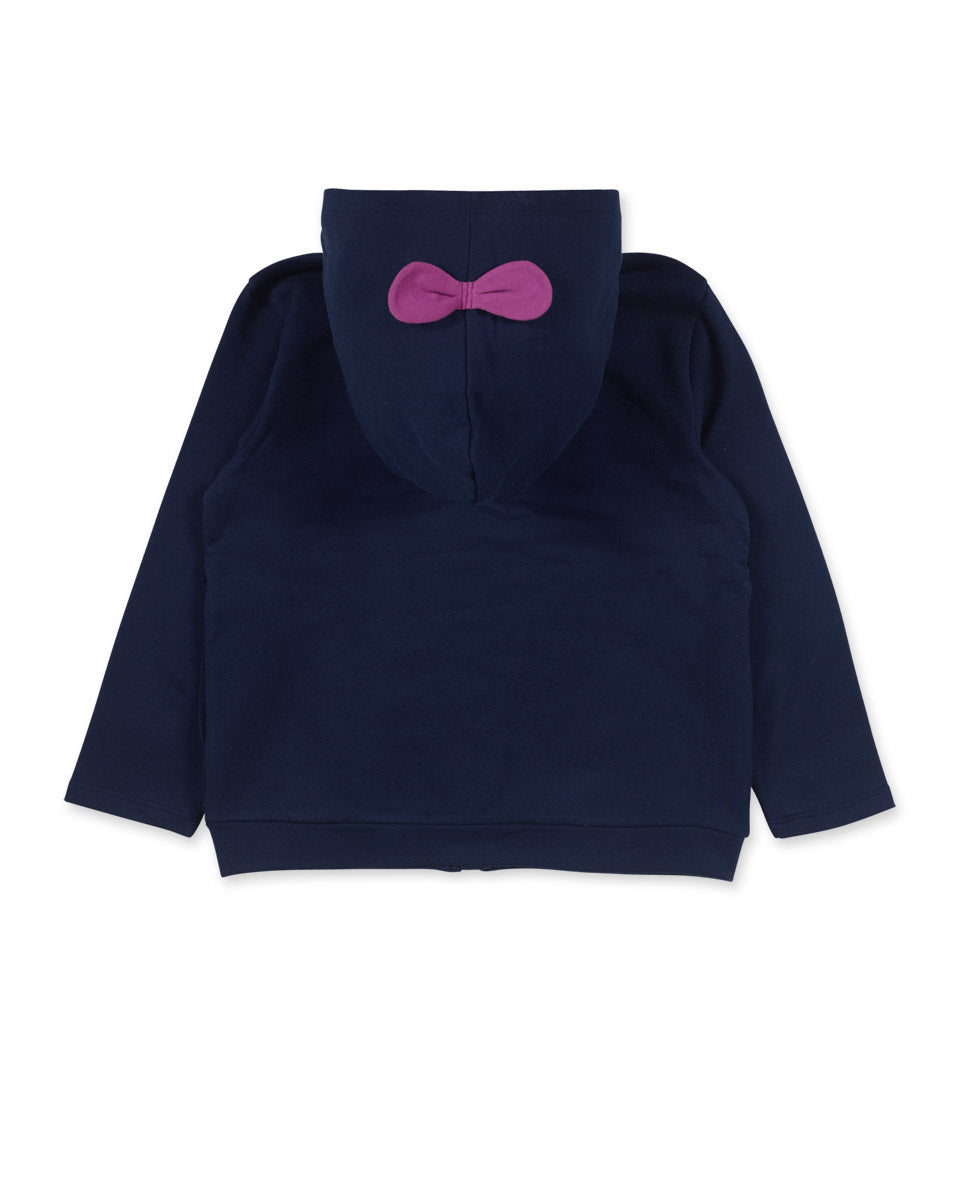 Chaqueta felpa azul niña Robot Maker