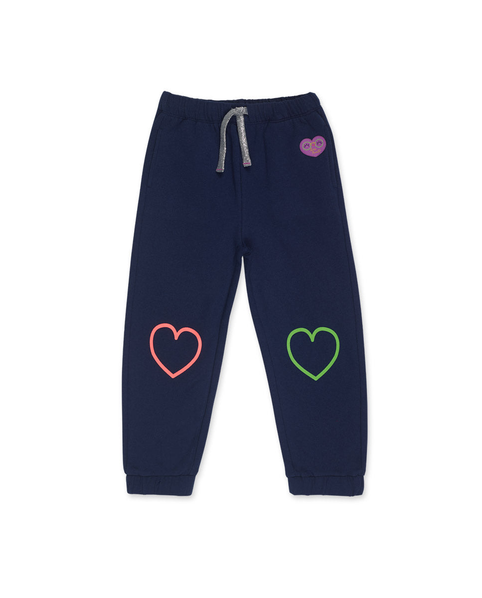 Pantalón felpa azul niña Robot Maker