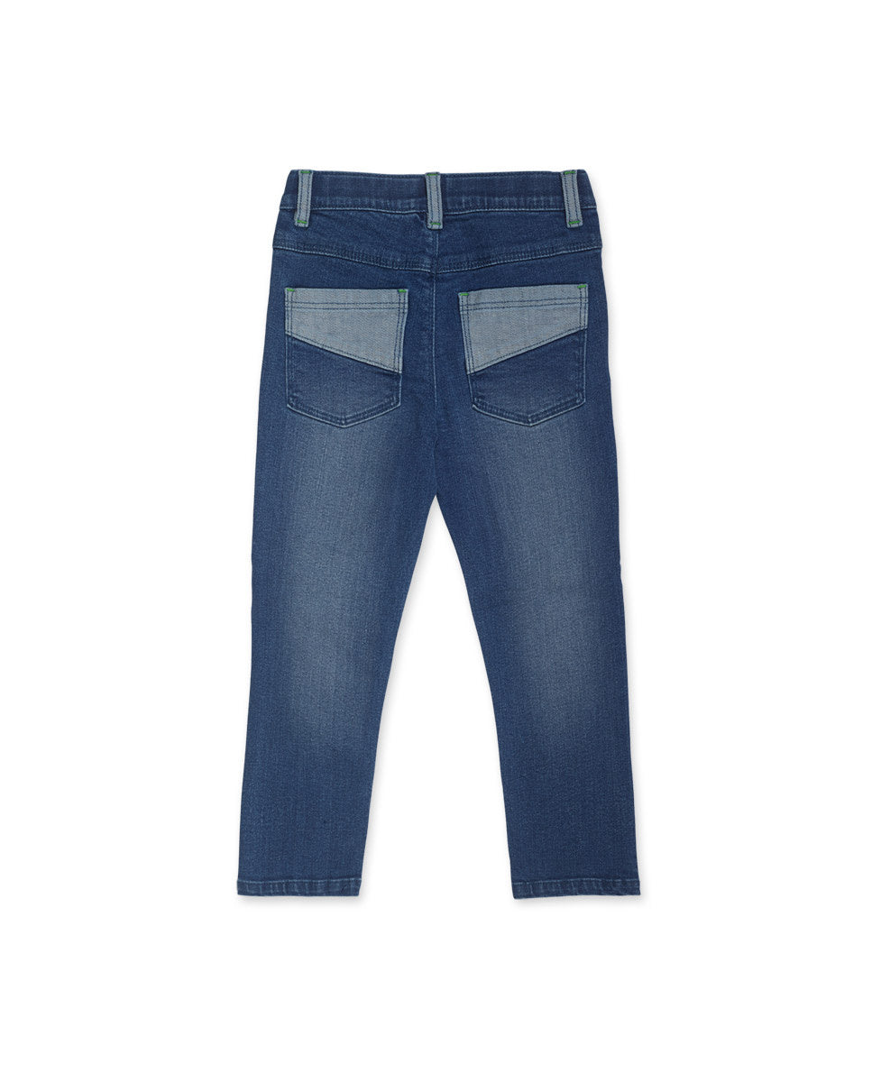 Pantalón denim azul Robot Maker
