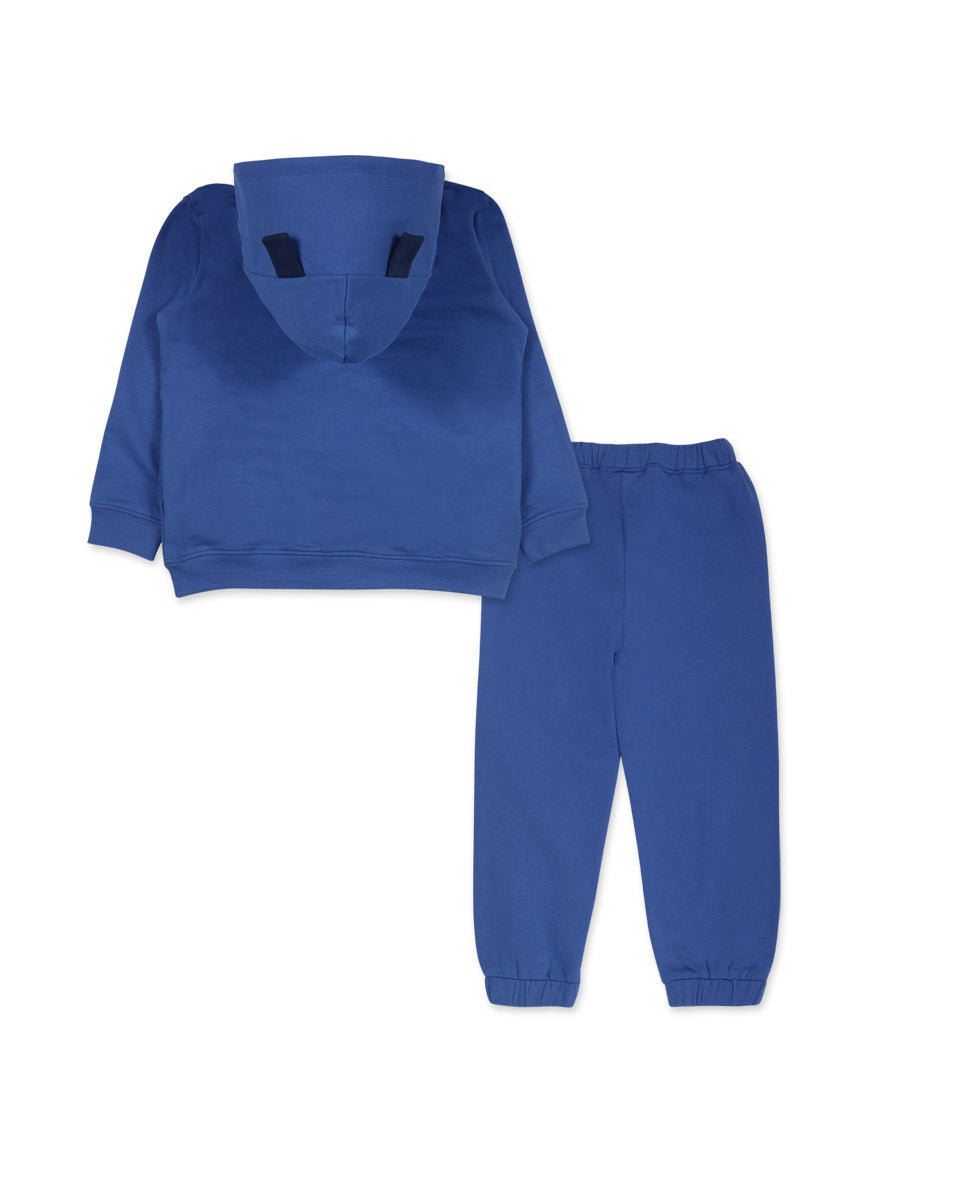 Conjunto felpa azul niño Robot Maker