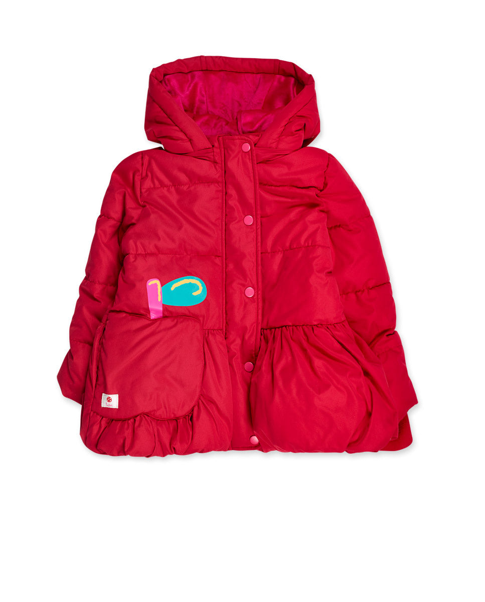 Parka acolchada rojo niña colección Besties