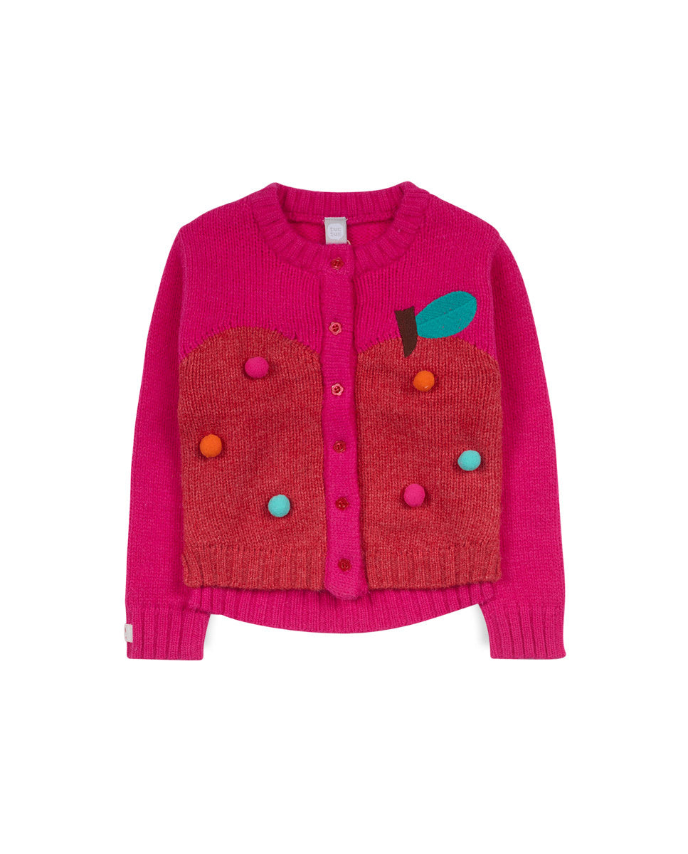 Chaqueta tricot rosa niña Besties
