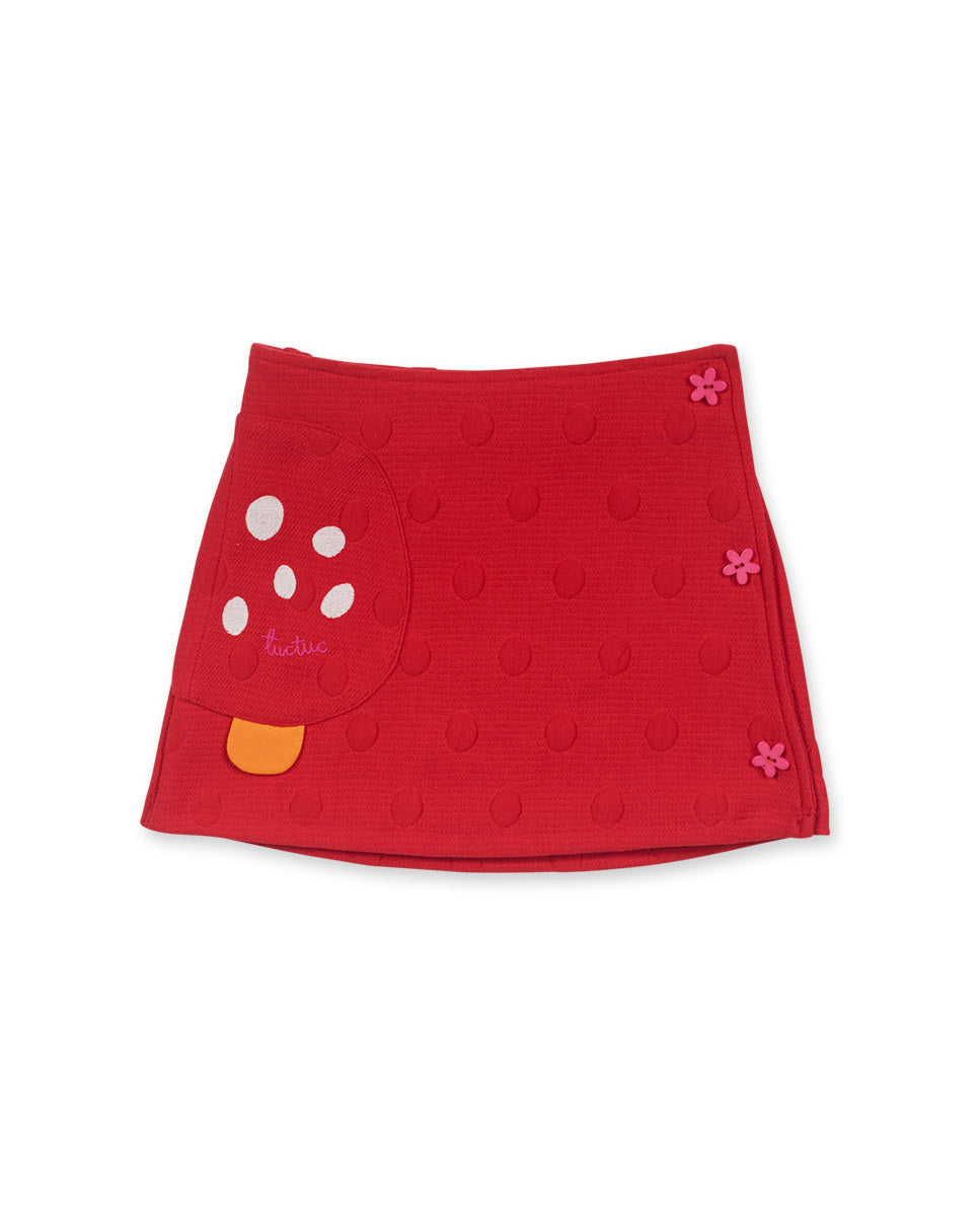 Falda punto rojo niña Besties