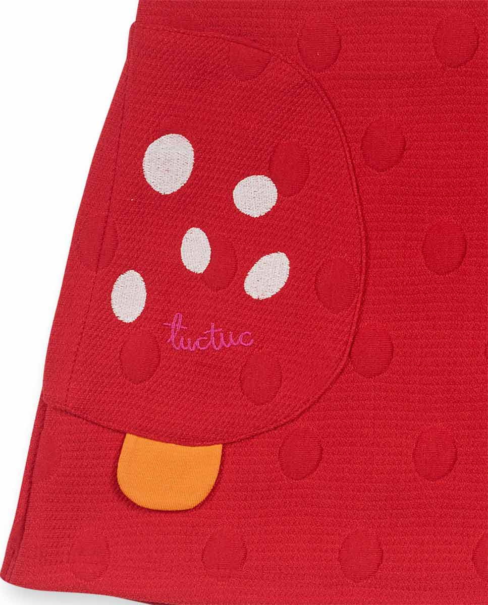 Falda punto rojo niña Besties