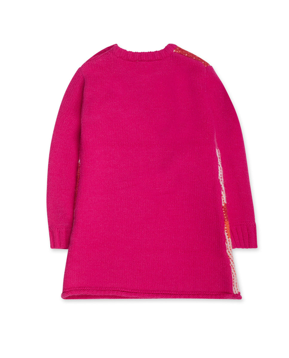 Vestido tricot rosa niña Besties