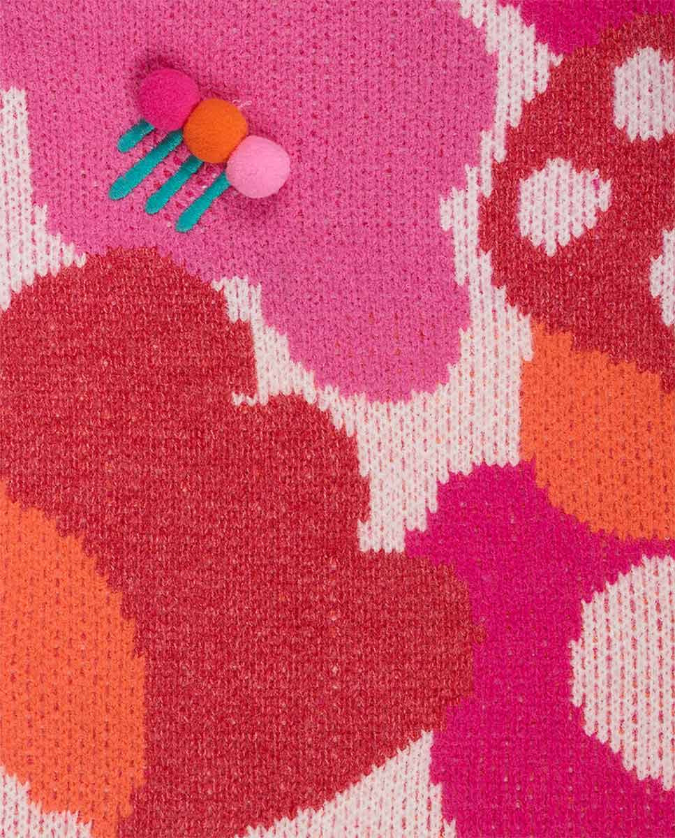 Vestido tricot rosa niña Besties