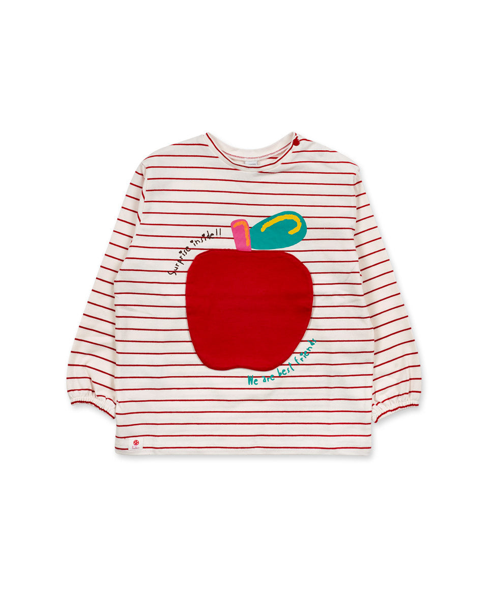 Camiseta punto blanco niña Besties