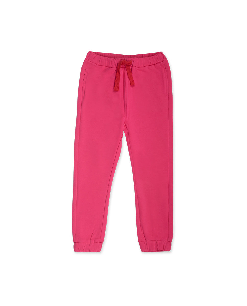 Pantalón felpa rosa niña Besties