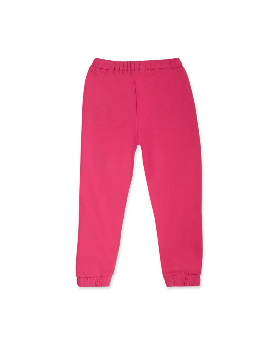 Pantalón felpa rosa niña Besties
