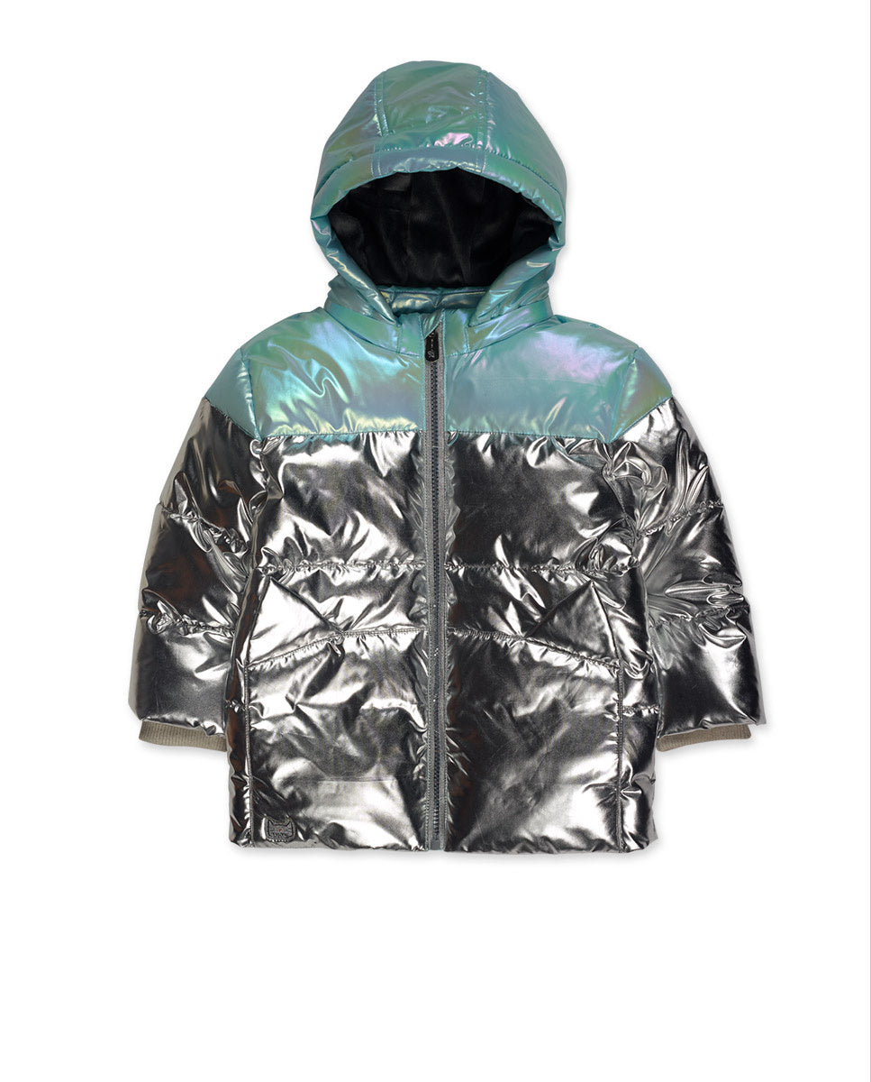 Parka acolchada azul niña Cattitude