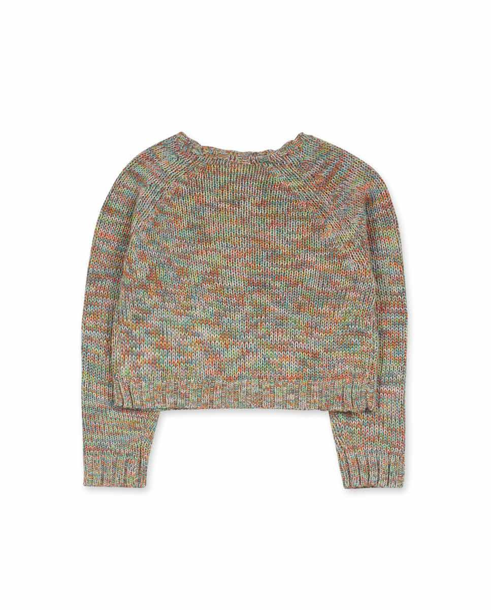 Chaqueta tricot rosa niña Cattitude