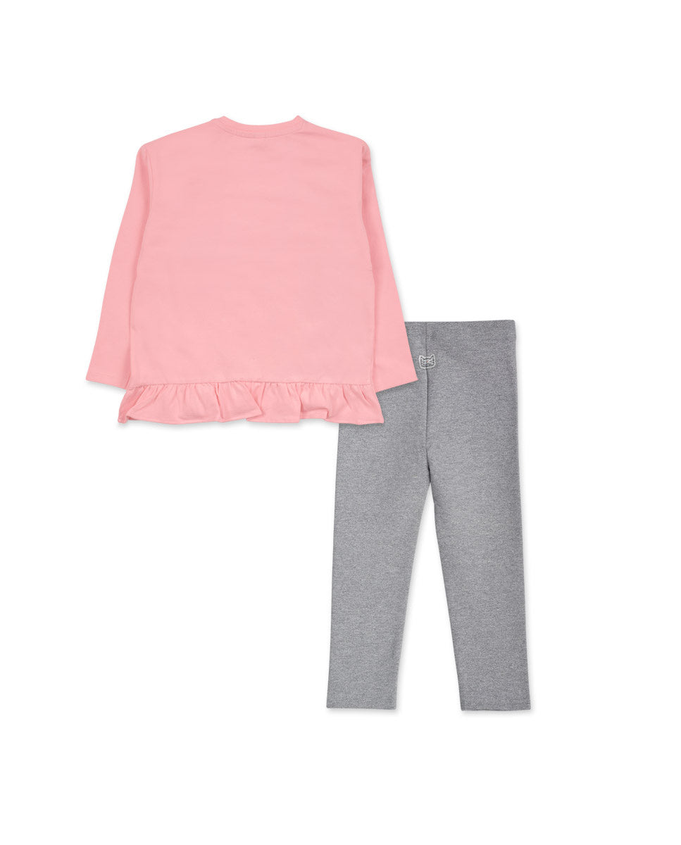 Conjunto felpa rosa niña Cattitude