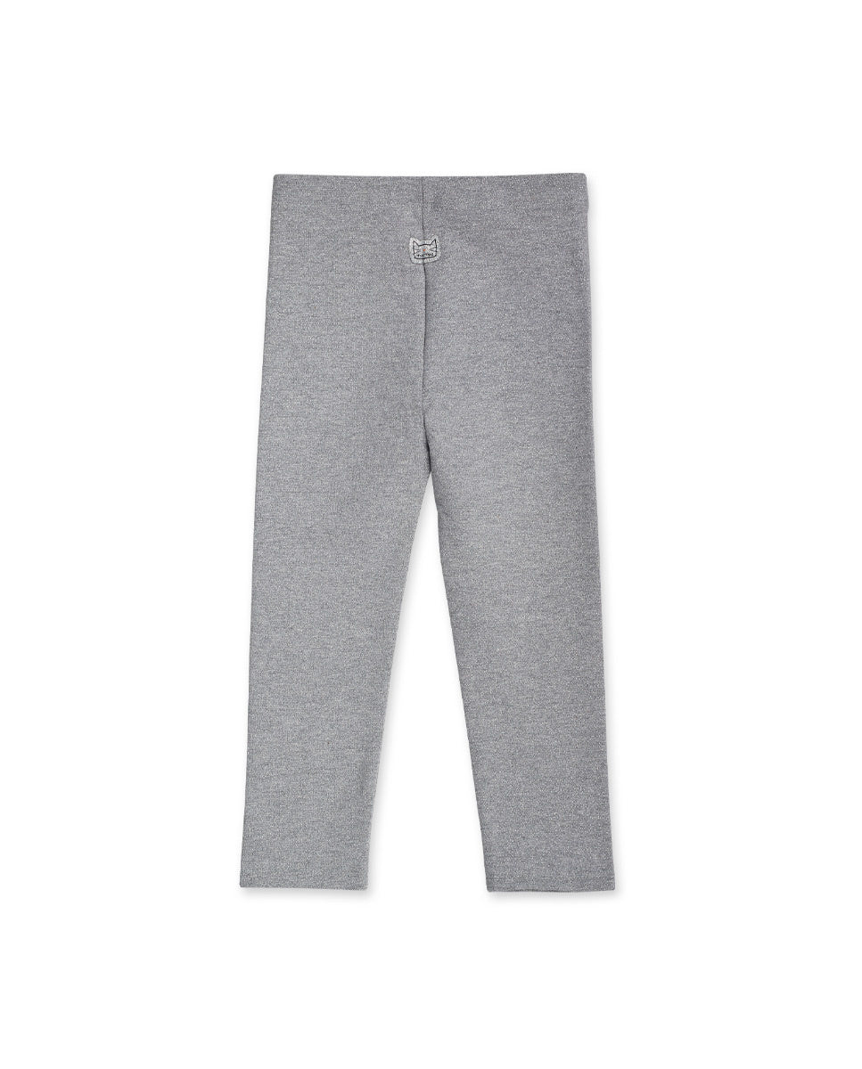 Legging felpa gris niña Cattitude
