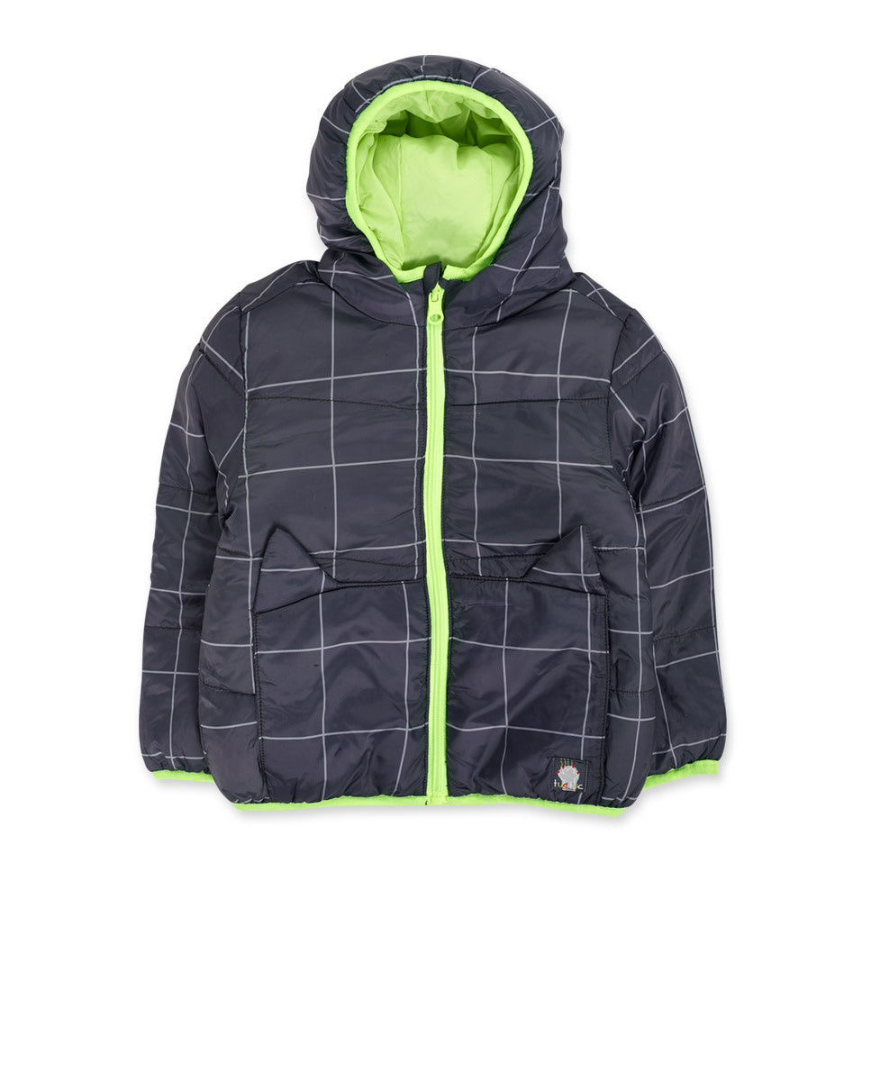 Parka reversible negro amarillo Cattitude