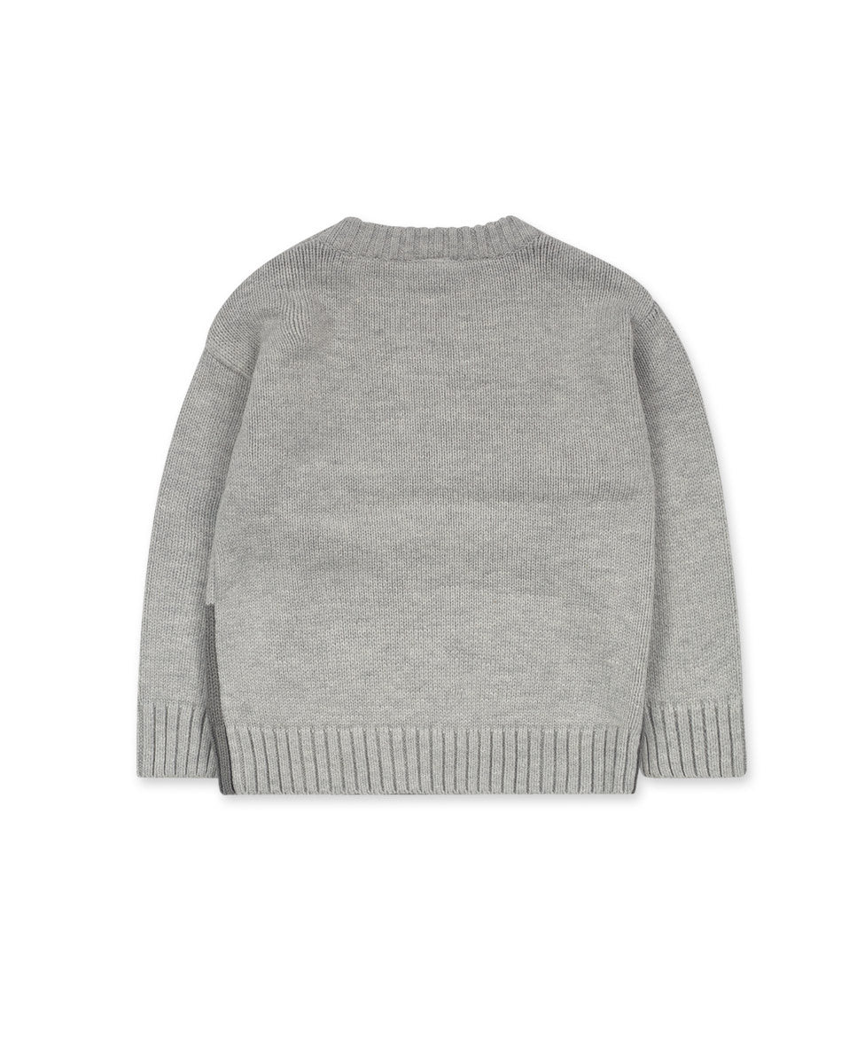 Jersey tricot gris niño Cattitude