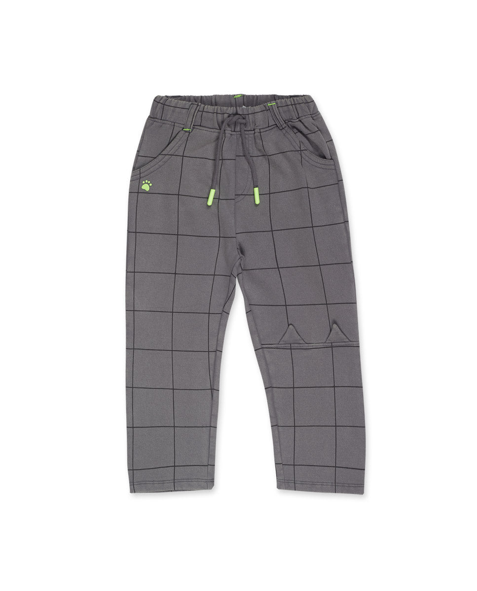 Pantalón felpa gris niño Cattitude