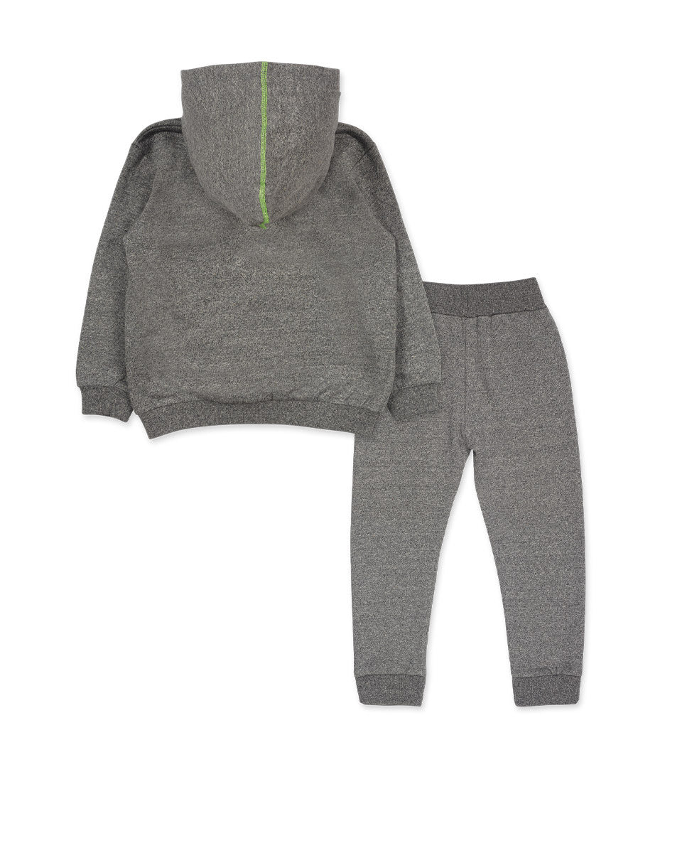 Conjunto felpa gris niño Cattitude