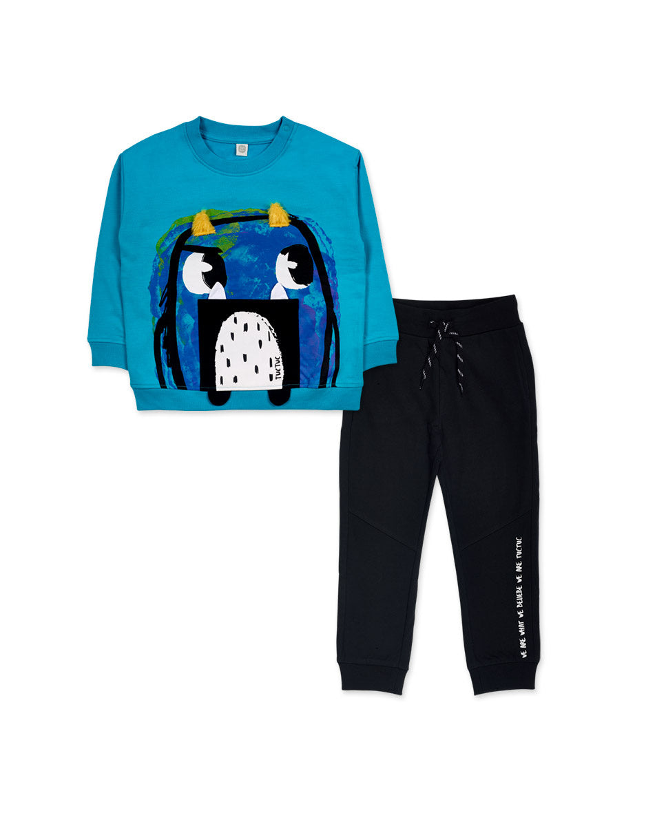 Conjunto felpa azul de niño Big Hugs
