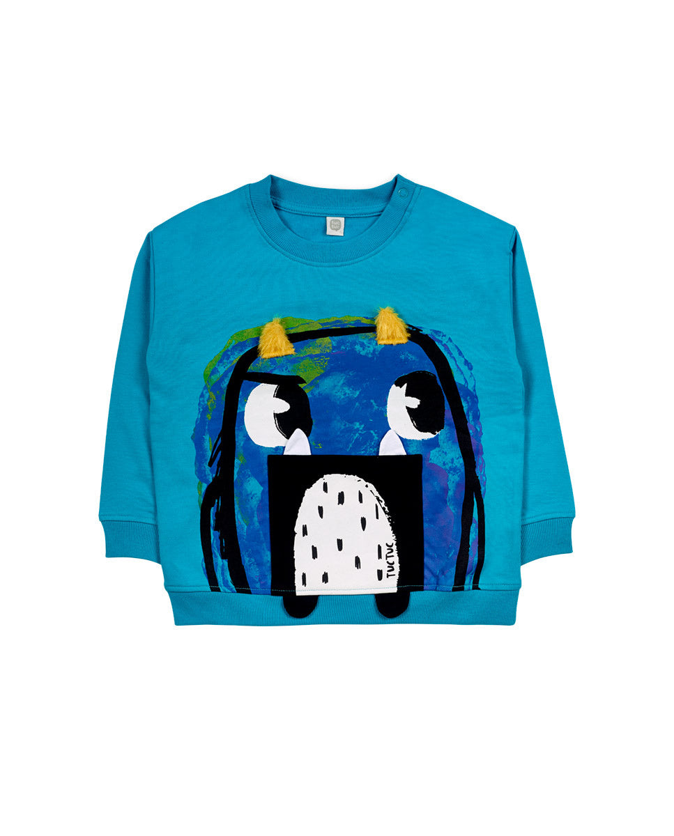 Sudadera felpa azul niño Big Hugs