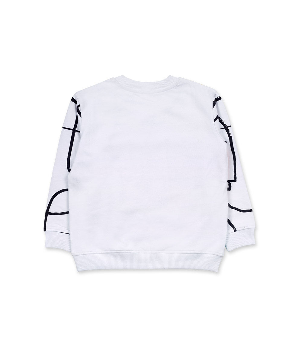 Sudadera felpa blanco niño Big Hugs